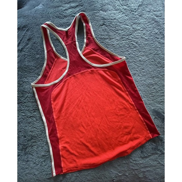 NIKE DRI-FIT WOMEN'S TRAINING MESH DOT RACERBACK‎ TANK TOP Size M / Red - Picture 4 of 7